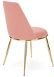 Krzesło do kuchni i salonu Halmar K460 ze złotym stelażem Różowe (5905248119901) - obraz 6
