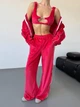 Женский костюм тройка красный 42-46 р1349.007 - изображение 9