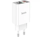 Зарядное устройство Hoco C100A USB QC3.0 / Type-C (PD) 20W быстрая зарядка с дисплеем - White - изображение 2