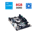 Комплект: Материнська плата Gigabyte GA-H81M-S2V / Intel Core i5-4440 (4 ядра по 3,1 - 3,3 ГГц) / 8 ГБ DDR3 / Intel HD Graphics 2500 / Роз'єм LGA1155 / Кулер б/в - зображення 1