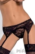 Пояс для чулок Obsessive Catia garter belt L/XL Черный - изображение 1