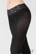 Колготки с кружевным поясом Marilyn Erotic Vita Bassa 100 den 1/2 Nero - изображение 1