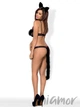 Костюм эротический "Дикая кошка" Obsessive Gepardina set 2XL Черный - изображение 3