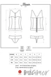 Корсет со шнуровкой Obsessive Miamor corset S/M Бордо - изображение 5