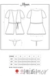 Халат с кружевом Obsessive Miamor robe S/M Бордо - изображение 4