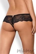 Трусики з вирізом Obsessive Merossa otwarte L/XL Чорні - зображення 2