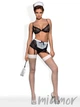 Комплект еротичний "Покоївка" Obsessive Maidme 5pcs L/XL Чорно-білий - зображення 3