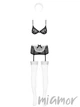 Комплект еротичний "Покоївка" Obsessive Maidme 5pcs L/XL Чорно-білий - зображення 5
