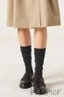 Гольфы тонкие с шерстью и бантом InSecret W615 Wool 36-41 Графит - изображение 2