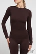 Лонгслив бесшовный GIULIA LONGSLEEVE model 1 S/M Шоколад - изображение 1