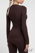 Лонгслив бесшовный GIULIA LONGSLEEVE model 1 S/M Шоколад - изображение 2