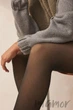 Колготки утягивающие теплые с прозрачным эффектом InSecret Kataya 6892-2 L/XL Черные - изображение 2
