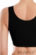 Топ-бюстгальтер безшовний на широких бретелях Giulia Tank Top Shine Edge L/XL Чорний - зображення 2
