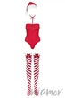 Комплект новогодний Obsessive Kissmas Teddy S/M Красный - изображение 3