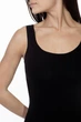 Майка безшовна Giulia CANOTTA SCOLLO TONDO Nero S/M Чорна - зображення 3