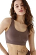Tоп на широких бретелях Giulia Classic top Deep Taupe S/M Тауп - изображение 1