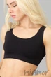 Tоп бесшовный на широких бретелях Giulia Classic top Nero L/XL Черный - изображение 2