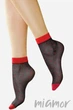 Шкарпетки в червоний горошок Lores Pois Rossi 20d One Size Чорний - зображення 1