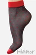 Шкарпетки в червоний горошок Lores Pois Rossi 20d One Size Чорний - зображення 2
