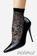 Носочки с узором Lores Lucrezia Calzino 20d One Size Nero - изображение 2
