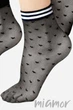 Шкарпетки з візерунком "Сердечки" Lores Gioco Calzino 20d One Size Nero/Bianco - зображення 1