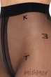 Колготки с узором "Буквы" GATTA Letters 01 20den 2 Nero - изображение 3