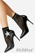 Носочки с рисунком "Звезда" Lores Stella Bianca 20den Calzino One Size Nero - изображение 1