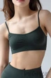 Бесшовный топ на тонких бретелях Giulia Cami top Khaki L/XL Темно-зеленый - изображение 3