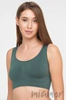 Tоп бесшовный на широких бретелях Giulia Classic Top S/M Хаки - изображение 1