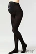 Колготки для вагітних з принтом Giulia Mama Cotton Fashion model 3 2 Nero - зображення 5