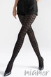 Колготки с ажурным узором Marilyn SOPHIA 874 1/2 Nero - изображение 3