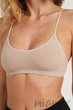 Топ бесшовный в рубчик GIULIA CAMI TOP RIB NATURALE L/XL Бежевый - изображение 2