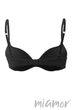 Бюстгальтер гладкий Push-Up без косточек Luna L1507A Azalea 70B Черный - изображение 5