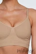 Бюстгальтер-топ бесшовный без косточек GIULIA Bra Shapewear L/XL Бежевый - изображение 3