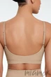 Бюстгальтер-топ бесшовный без косточек GIULIA Bra Shapewear L/XL Бежевый - изображение 4