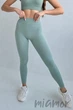 Легінси безшовні в рубчик InSecret Leggings Basic Ribbed VERDINO S/M М'ятні - зображення 1