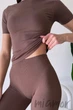 Футболка жіноча безшовна InSecret T-Shirt Basic Deep Taupe S/M Тауп - зображення 2