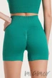 Шорти короткі в рубчик з ефектом пуш-ап GIULIA SHORTS RIB SHAPE EMERALD S/M Бірюзові - зображення 2
