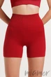 Шорты короткие в рубчик с эффектом пуш-ап GIULIA SHORTS RIB SHAPE WINERY S/M Бордовые - изображение 1