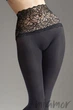 Колготки бесшовные с кружевным поясом Marilyn SLIM EMOTION 60 1/2 Nero - изображение 2