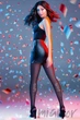 Колготки с люрексом и надписью GIULIA Adore 20 model 6 2 Nero - изображение 2