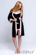 Халат жіночий Sensis Lizzie L/XL Черный - изображение 3