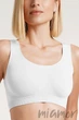 Топ безшовний на широких бретелях Giulia Tank top BIANCO L/XL Белый - изображение 1