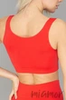 Топ безшовний на широких бретелях Giulia Tank top POICIANA S/M Красный - изображение 3