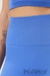 Леггинсы бесшовные в рубчик с пуш-ап эффектом GIULIA Leggings RIB Push Up AMPARO BLUE S/M Синие - изображение 5