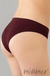 Трусики-бразилиана бесшовные Giulia Slip Brasilliana MARSALA S/M Бордовые - изображение 2