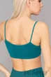 Tоп бесшовный на тонких бретелях Giulia Cami Top HARBOR BLUE S/M Изумрудный - изображение 2