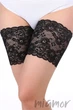 Бандалетки на стегна захисні мереживні Ewlon Opaska Lace XL/XXL Чорні - зображення 1