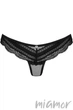 Трусики-бикини с низкой посадкой Obsessive Ivannes XXL/XXXL Черные - изображение 3