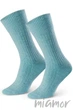 Шкарпетки жіночі теплі з вовни STEVEN 093 Wool 35-37 Бірюзові - зображення 4